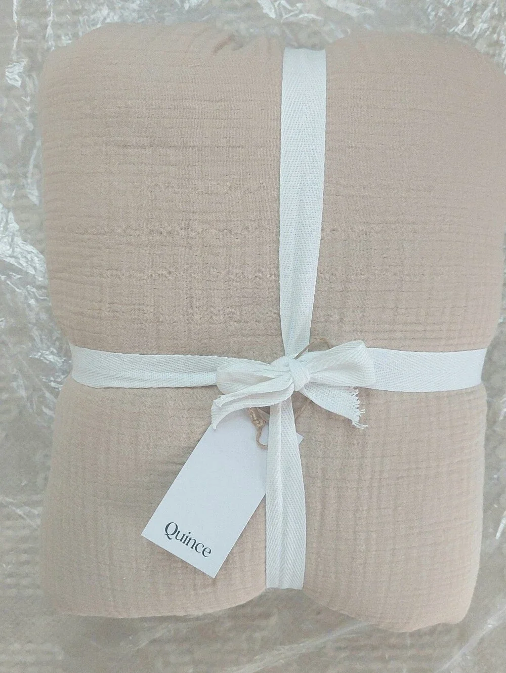 NWT! Quince Organic Cotton Airy Gauze Dune Duvet Cover! Twin (457)
